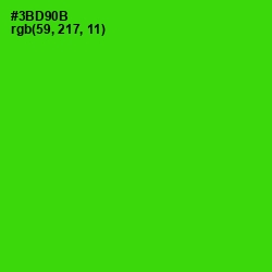 #3BD90B - Harlequin Color Image