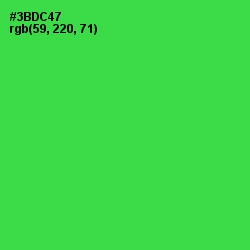 #3BDC47 - Malachite Color Image