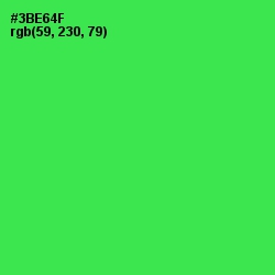 #3BE64F - Malachite Color Image