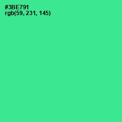 #3BE791 - Shamrock Color Image