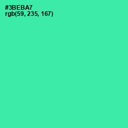 #3BEBA7 - Shamrock Color Image