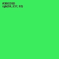 #3BED5D - Malachite Color Image