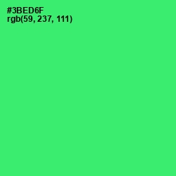 #3BED6F - Malachite Color Image