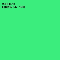 #3BED7D - Spring Green Color Image