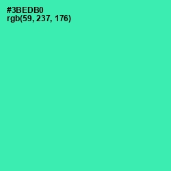 #3BEDB0 - Shamrock Color Image