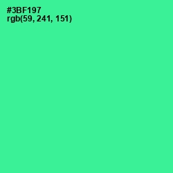 #3BF197 - Shamrock Color Image