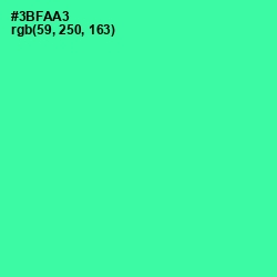 #3BFAA3 - Shamrock Color Image
