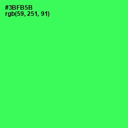 #3BFB5B - Malachite Color Image