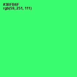 #3BFB6F - Spring Green Color Image