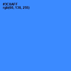 #3C8AFF - Dodger Blue Color Image