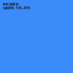 #3C8BFB - Dodger Blue Color Image