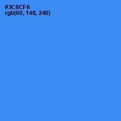 #3C8CF6 - Dodger Blue Color Image