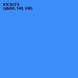 #3C8CF9 - Dodger Blue Color Image