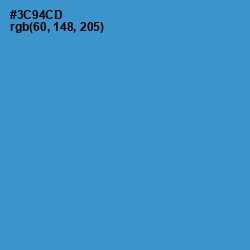 #3C94CD - Curious Blue Color Image