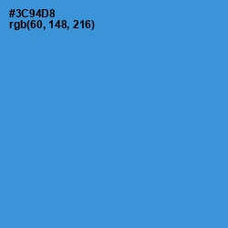 #3C94D8 - Curious Blue Color Image