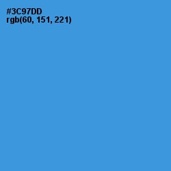 #3C97DD - Curious Blue Color Image