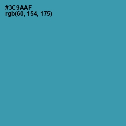 #3C9AAF - Boston Blue Color Image