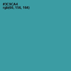 #3C9CA4 - Boston Blue Color Image