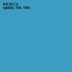 #3C9CC2 - Curious Blue Color Image