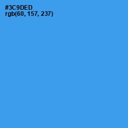 #3C9DED - Curious Blue Color Image