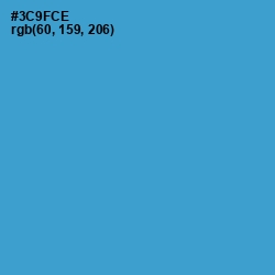 #3C9FCE - Curious Blue Color Image