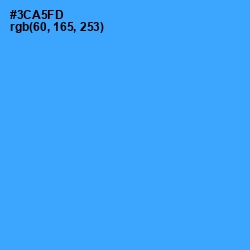#3CA5FD - Dodger Blue Color Image