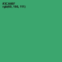 #3CA66F - Sea Green Color Image