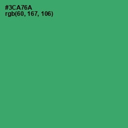 #3CA76A - Sea Green Color Image