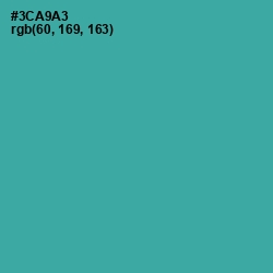 #3CA9A3 - Pelorous Color Image