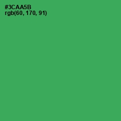 #3CAA5B - Sea Green Color Image