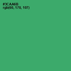 #3CAA6B - Sea Green Color Image