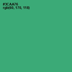 #3CAA76 - Sea Green Color Image