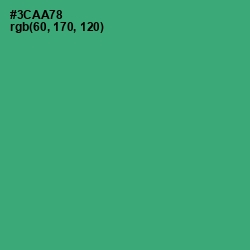 #3CAA78 - Sea Green Color Image