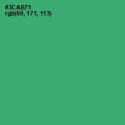 #3CAB71 - Sea Green Color Image