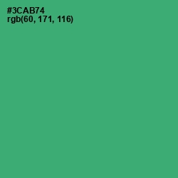 #3CAB74 - Sea Green Color Image