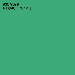 #3CAB79 - Sea Green Color Image