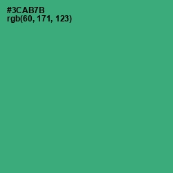 #3CAB7B - Sea Green Color Image