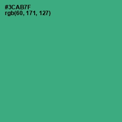 #3CAB7F - Sea Green Color Image