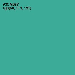 #3CAB97 - Keppel Color Image