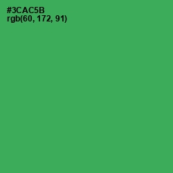 #3CAC5B - Sea Green Color Image