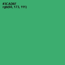 #3CAD6F - Sea Green Color Image