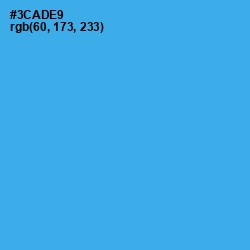 #3CADE9 - Scooter Color Image