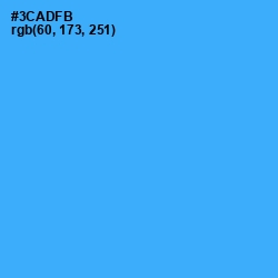 #3CADFB - Dodger Blue Color Image