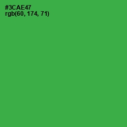 #3CAE47 - Sea Green Color Image