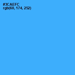 #3CAEFC - Dodger Blue Color Image