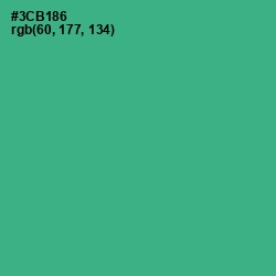 #3CB186 - Jungle Green Color Image