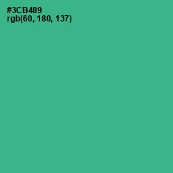 #3CB489 - Jungle Green Color Image