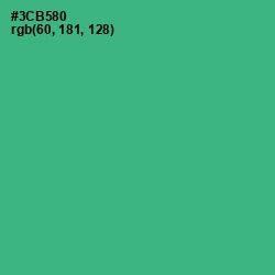 #3CB580 - Jungle Green Color Image