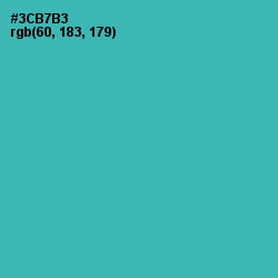 #3CB7B3 - Pelorous Color Image