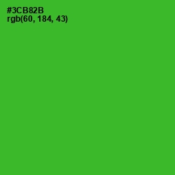 #3CB82B - Forest Green Color Image